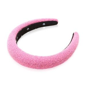 Lele Sadoughi Slim Hot Pink Boucle Padded Headband